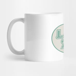 lucky number 777 - beige and green Mug